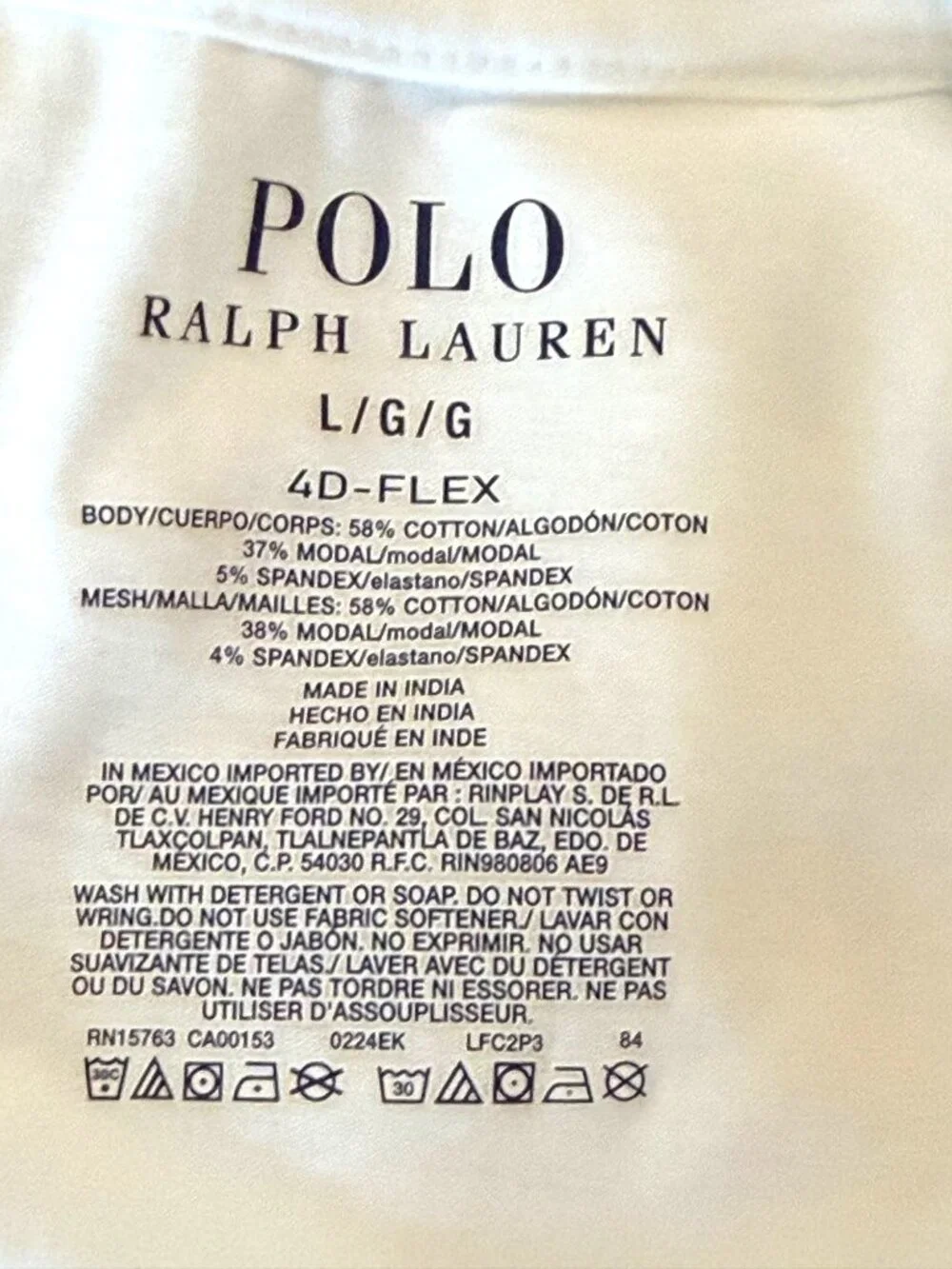 Polo Ralph Lauren advanced cooling